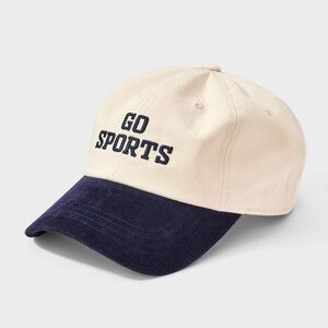 Go Sports Two-Toned Baseball Hat Universal Thread Target Beige/Navy Blue